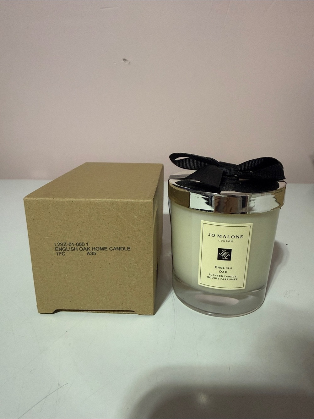 Jo Malone Cream Candle with Silver Lid and Black Bow